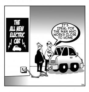 Aquí una guasa del coche eléctrico en plan coche de juguete
