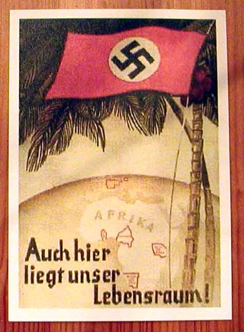 También aquí es nuestro hábitat dice el cartelon nazi
