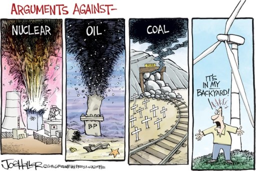 NIMBY y sus reacciones ante las infraestructuras energeticas. Da igual las que sean. Aquí no