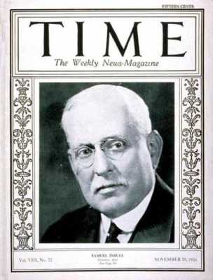 Samuel Insull. Tan importante como para que le dediquen la portada de Time en 1926
