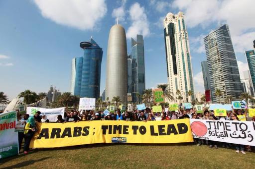 Las protestas truchas en Qatar. Un pais donde el despilfarro material es todo un arte
