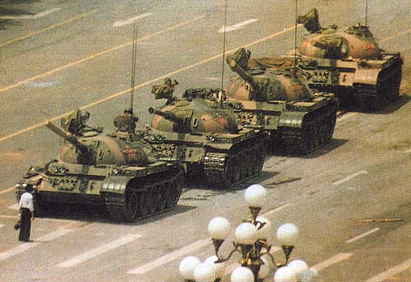 Tian'anmen 1989. Este tipo era un valiente