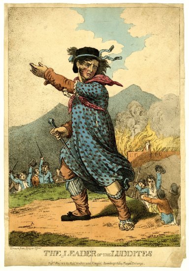 Ned Ludd llamando a las armas. O su fantasma.